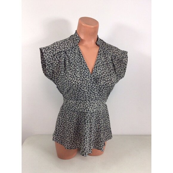 Monteau Floral Blouse Top Womens Small New - Picture 1 of 6